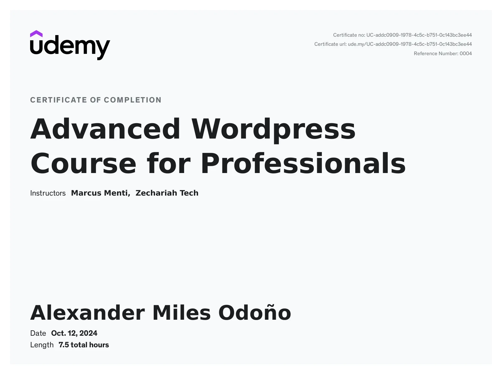 Certification 20