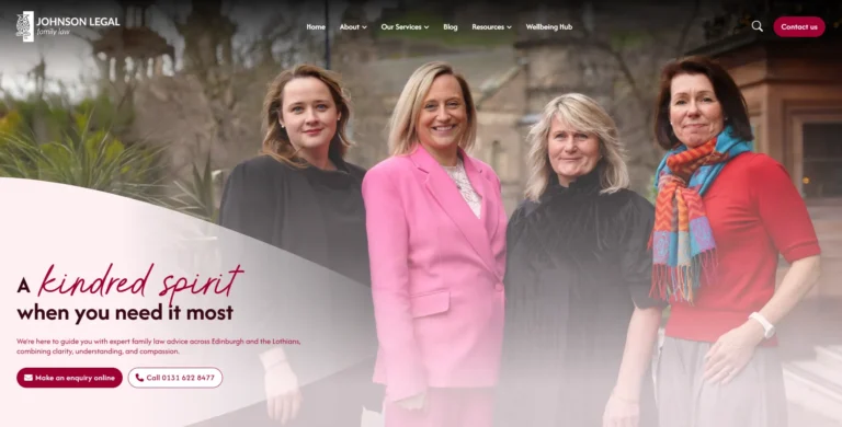 Johnson Legal Family Law, Edinburgh website