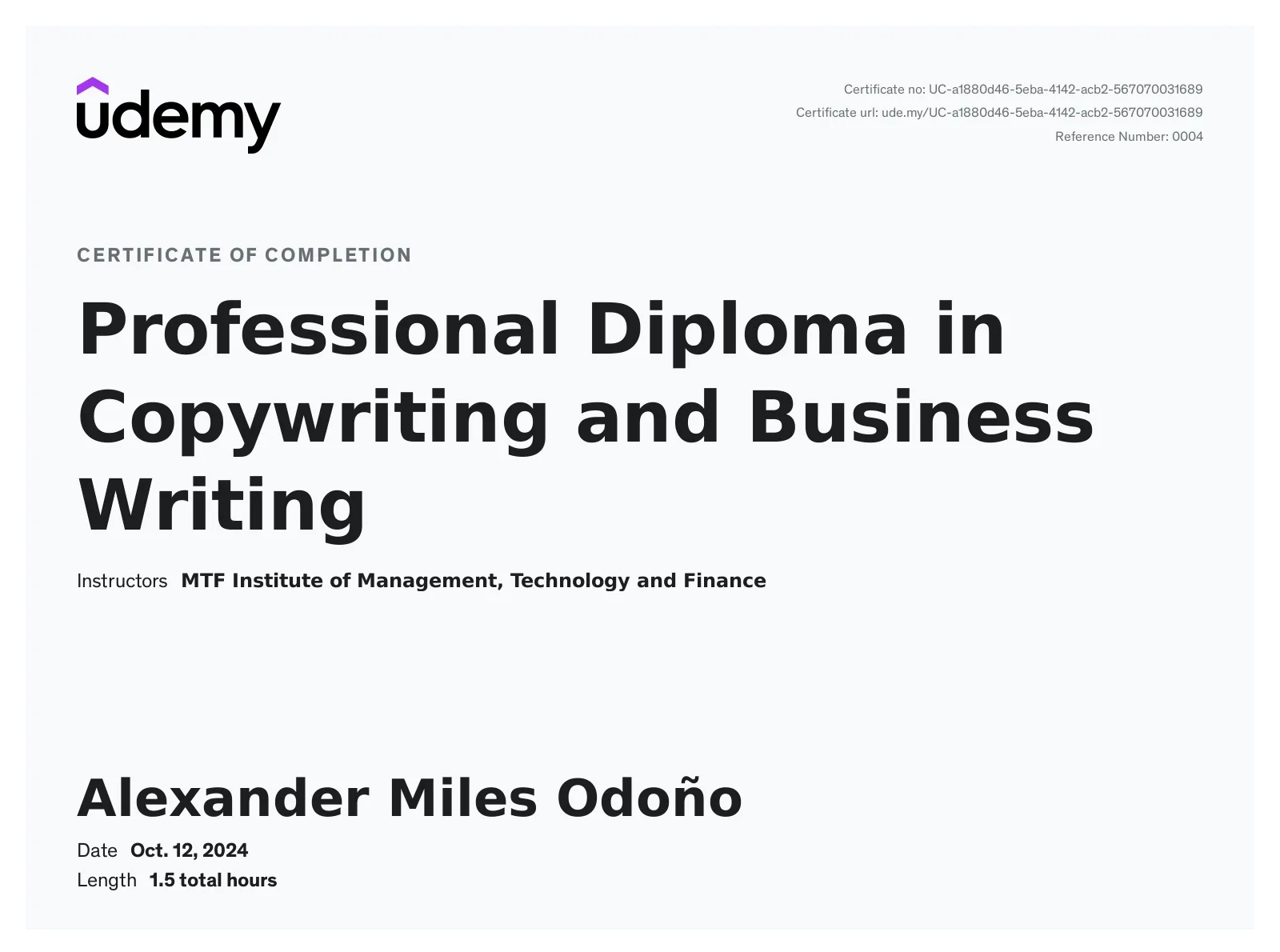 Certification 8